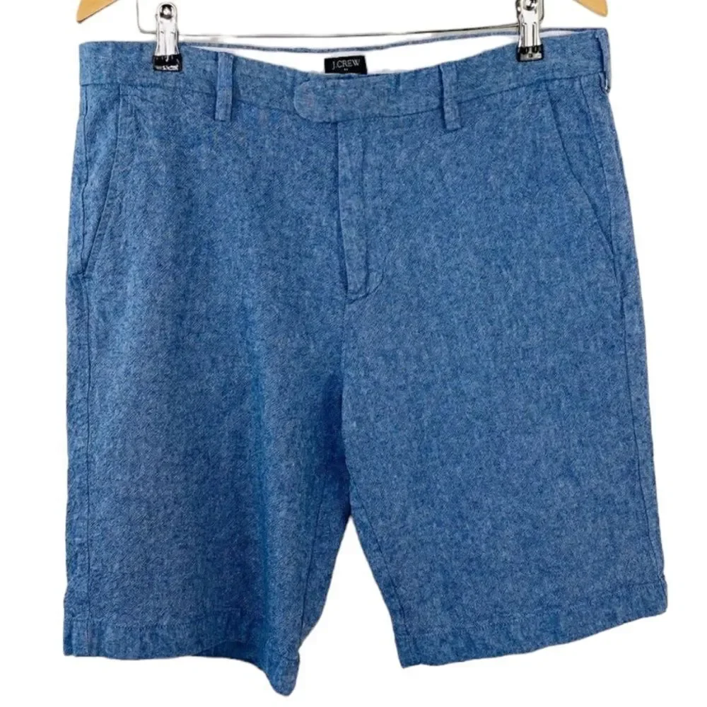 J. Crew blue chambray Rivington shorts size 35